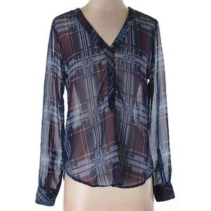 Olive & Oak silk blouse long-sleeve XS